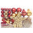 108-delige Kerstballenset goud en rood