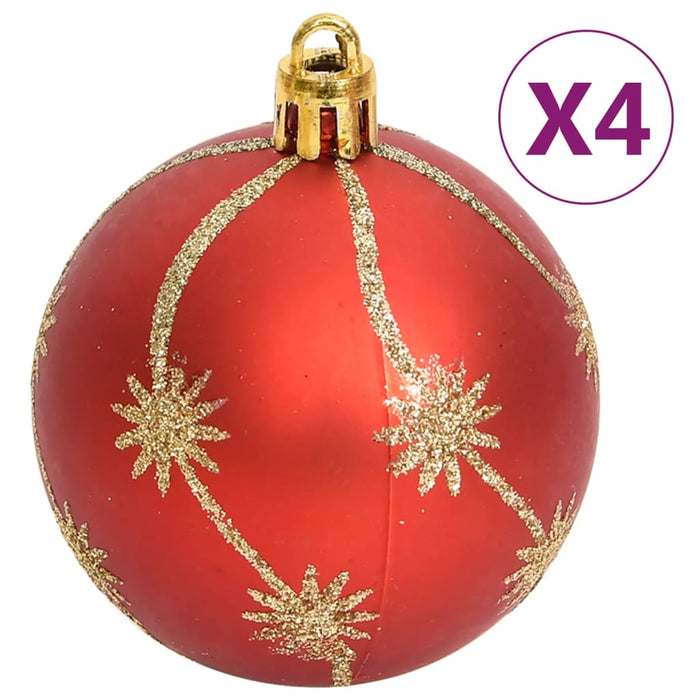 108-delige Kerstballenset goud en rood