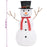 Decoratieve sneeuwpop LED 90 cm luxe stof