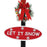 Straatlantaarn met kerstman LED 175 cm