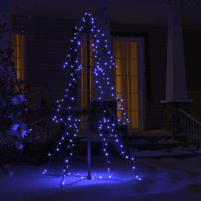 Kegelkerstboom 160 LED's binnen en buiten 78x120 cm