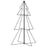 Kegelkerstboom 160 LED's binnen en buiten 78x120 cm