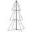 Kegelkerstboom 160 LED's binnen en buiten 78x120 cm