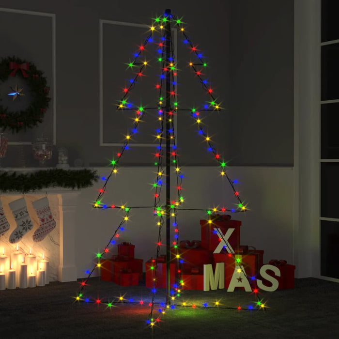 Kegelkerstboom 200 LED's binnen en buiten 98x150 cm