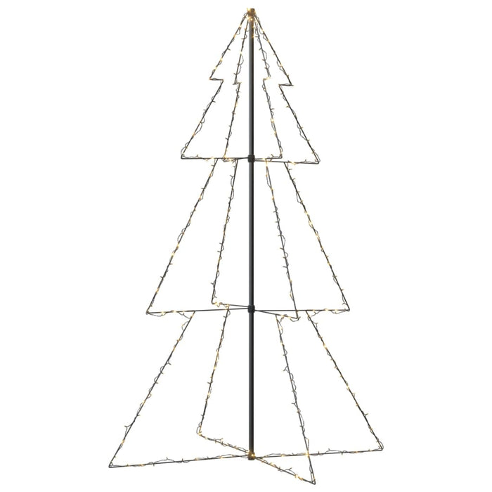 Kegelkerstboom 240 LED's binnen en buiten 118x180 cm