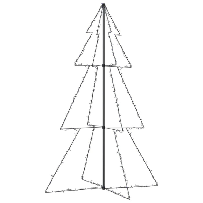 Kegelkerstboom 240 LED's binnen en buiten 118x180 cm