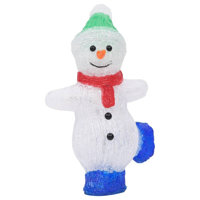 Kerstfiguur sneeuwman LED binnen en buiten 30 cm acryl