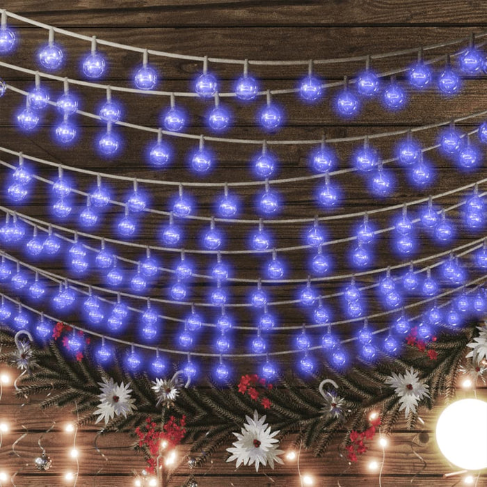 Lichtsnoer met 400 LED's 8 functies blauw 40 m