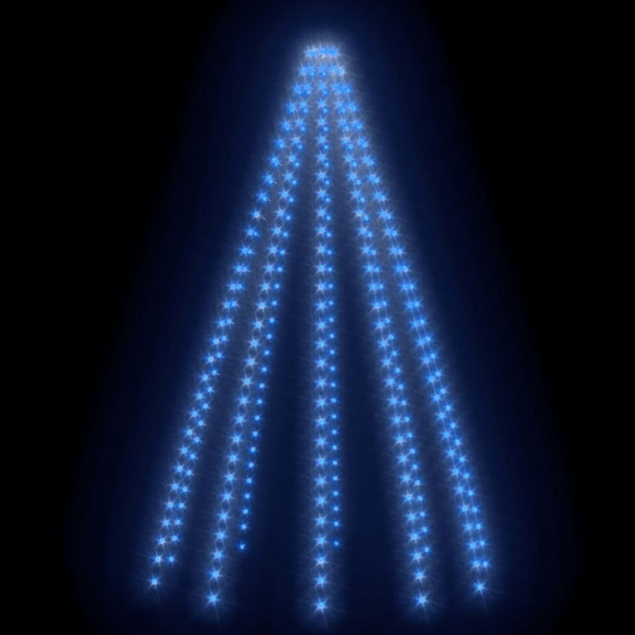 Kerstboomverlichting met 300 LED's blauw net 300 cm