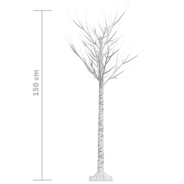 Kerstboom wilg met 140 LED's binnen en buiten 1,5 m warmwit