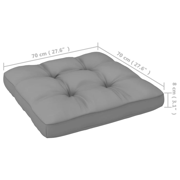 Tuinbank 3-zits met kussens massief grenenhout