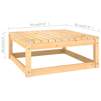 14-delige Loungeset met kussens massief grenenhout