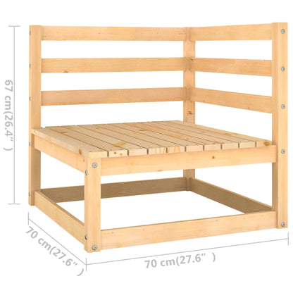 12-delige Loungeset met kussens massief grenenhout