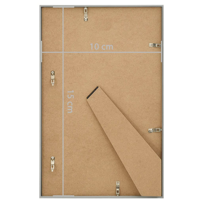 Fotolijsten 5 st voor tafel 10x15cm MDF zilverkleurig