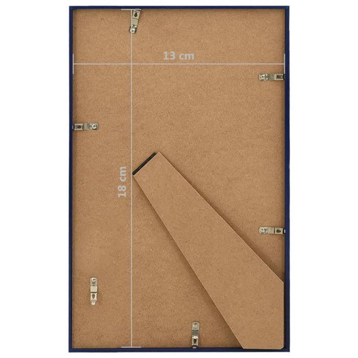 Fotolijsten 3 st voor tafel 13x18 cm MDF blauw