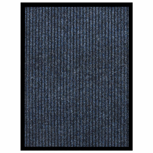 Deurmat 60x80 cm gestreept blauw