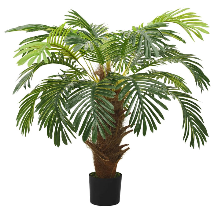 Kunstplant met pot cycaspalm 90 cm groen