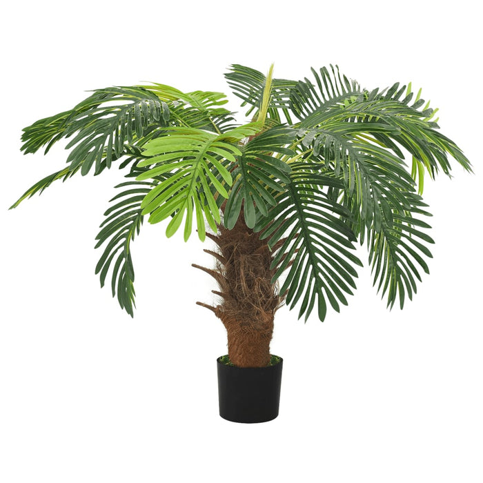 Kunstplant met pot cycaspalm 90 cm groen