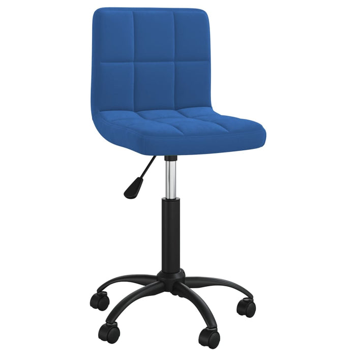 Eetkamerstoelen draaibaar 2 st fluweel blauw