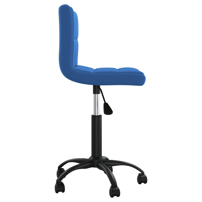 Eetkamerstoelen draaibaar 2 st fluweel blauw