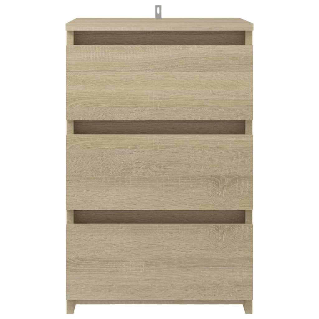 Nachtkastjes 2 st 40x35x62,5 cm spaanplaat sonoma eikenkleurig