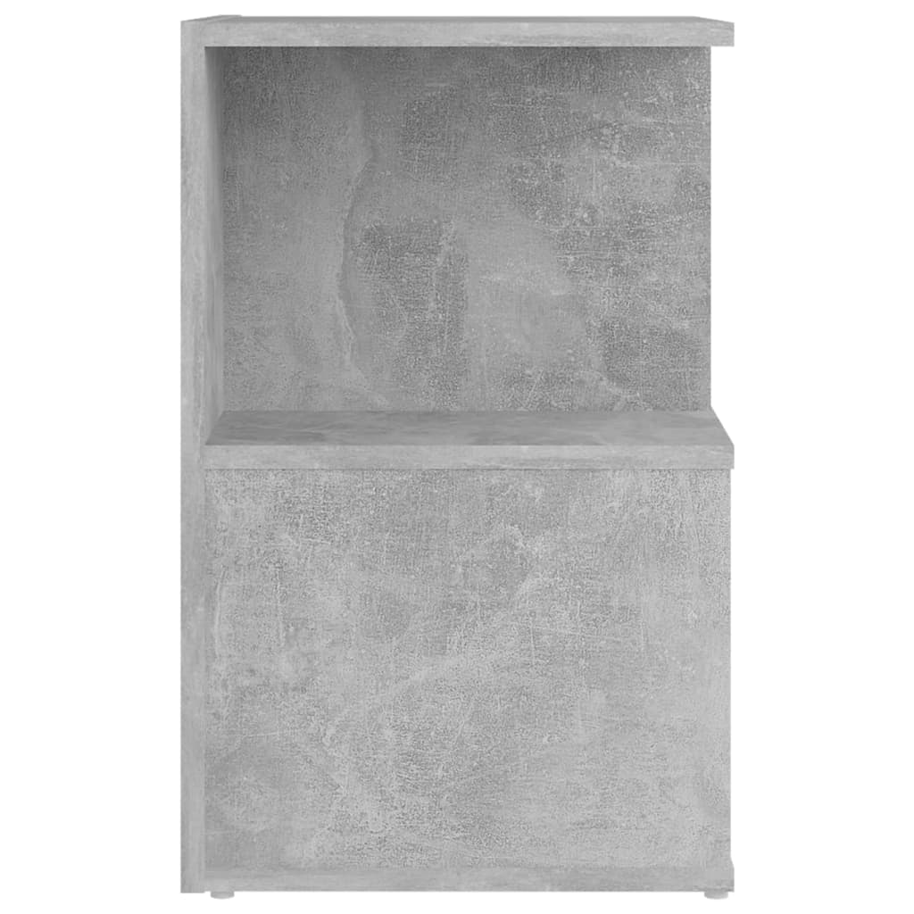 Nachtkastjes 2 st 35x35x55 cm spaanplaat betongrijs