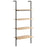 Ladderrek met 4 schappen 64x35x152,5 cm lichtbruin en zwart