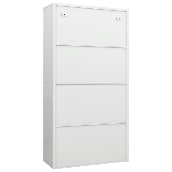 Lockerkast 90x40x180 cm staal wit