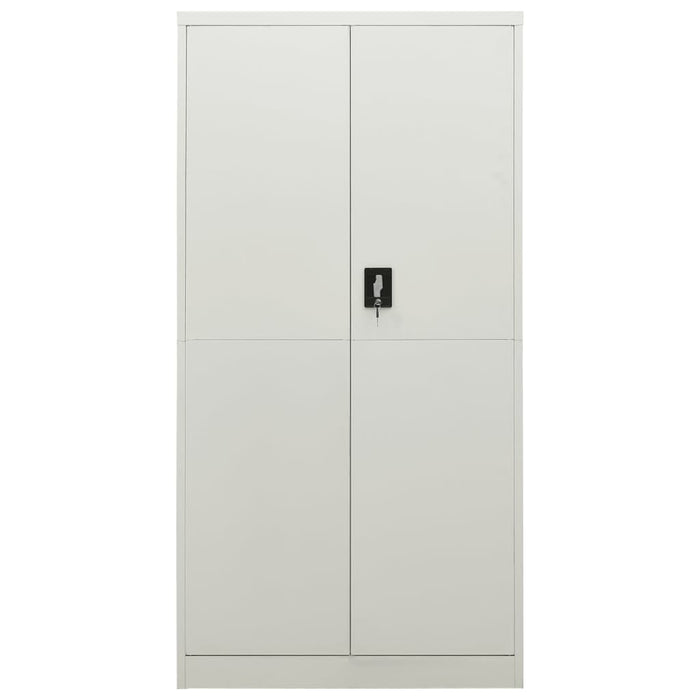 Lockerkast 90x40x180 cm staal lichtgrijs