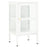 Dressoir 38x35x70 cm metaal en glas