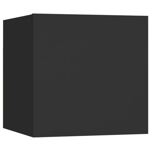 Nachtkastje 30,5x30x30 cm spaanplaat zwart