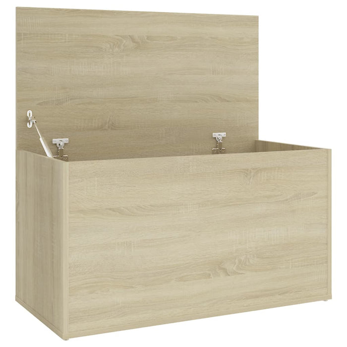 Opbergkist 84x42x46 cm bewerkt hout sonoma eikenkleurig