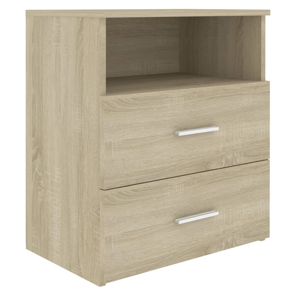 Nachtkastjes 2 st 50x32x60 cm sonoma eikenkleurig