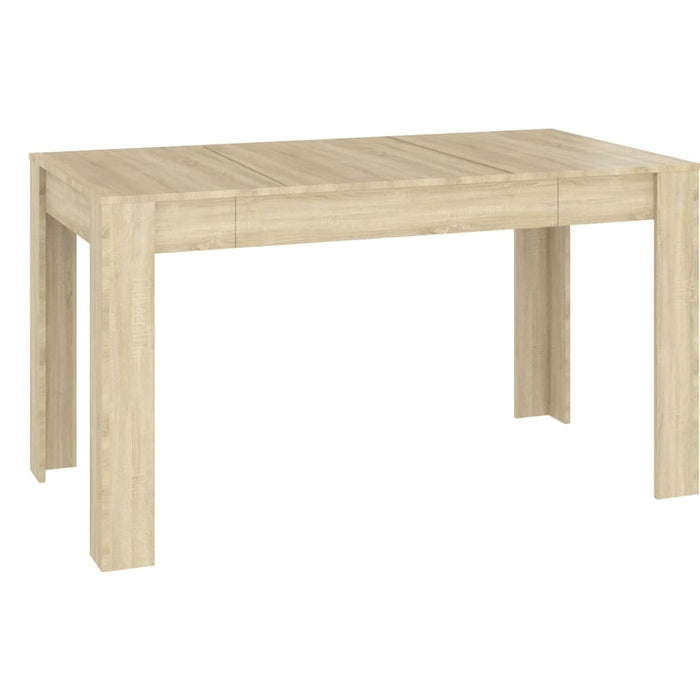 Eettafel 140x74,5x76 cm spaanplaat sonoma eikenkleurig