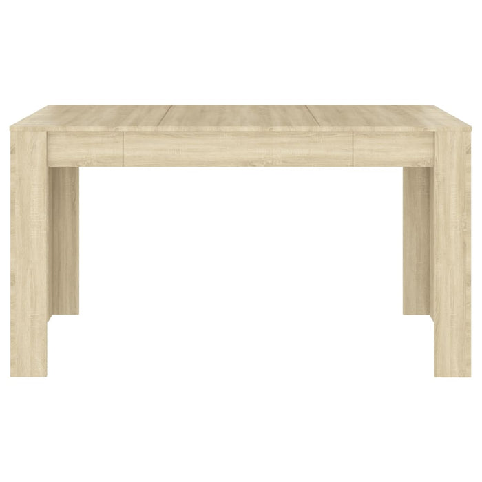 Eettafel 140x74,5x76 cm spaanplaat sonoma eikenkleurig