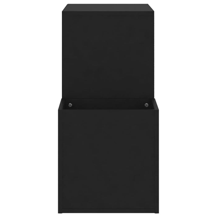Opbergkast 105x35,5x70 cm spaanplaat zwart