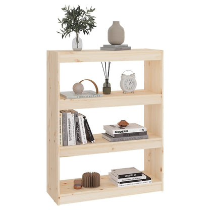 Boekenkast/kamerscherm 80x30x103,5 cm massief grenenhout