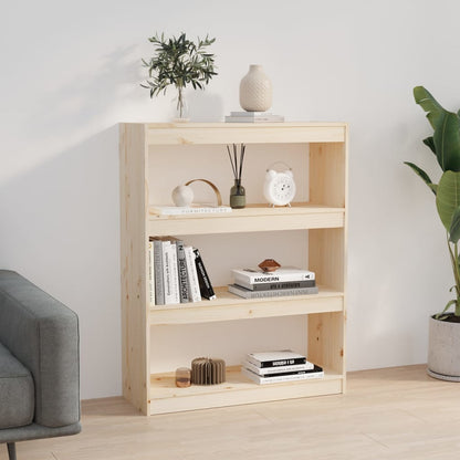 Boekenkast/kamerscherm 80x30x103,5 cm massief grenenhout