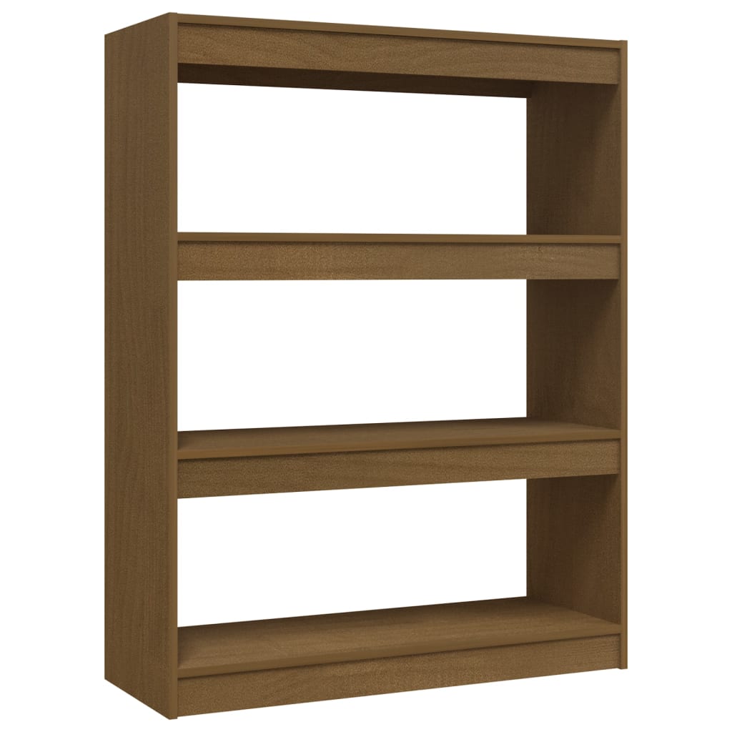 Boekenkast/kamerscherm 100x30x103 cm grenenhout honingbruin