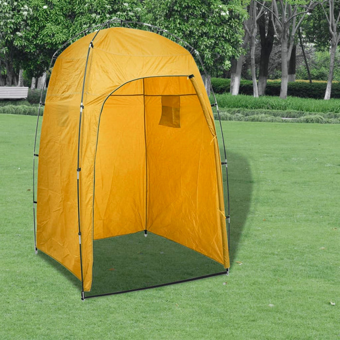 Kampeertoilet met tent draagbaar 10 + 10 L