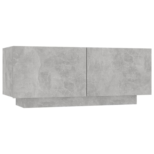 Nachtkastje 100x35x40 cm spaanplaat betongrijs