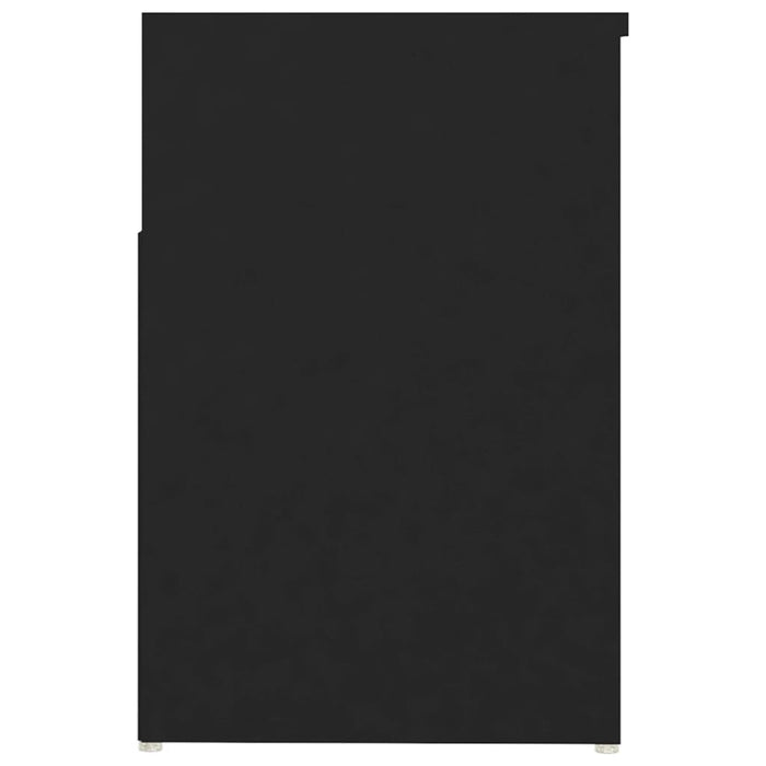 Schoenenbank 80x30x45 cm spaanplaat zwart