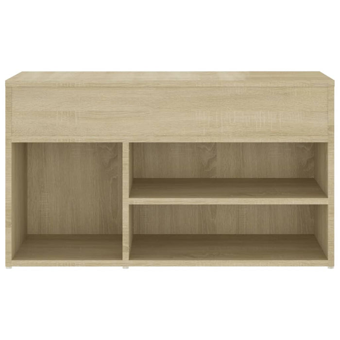 Schoenenbank 80x30x45 cm spaanplaat sonoma eikenkleurig