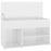 Schoenenbank 80x30x45 cm spaanplaat hoogglans wit