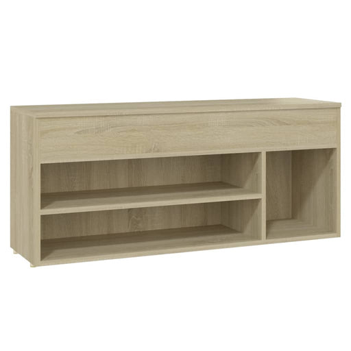 Schoenbank 105x30x45 cm spaanplaat sonoma eikenkleurig