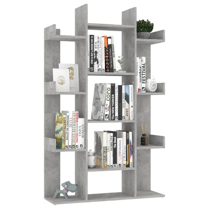 Boekenkast 86x25,5x140 cm spaanplaat betongrijs