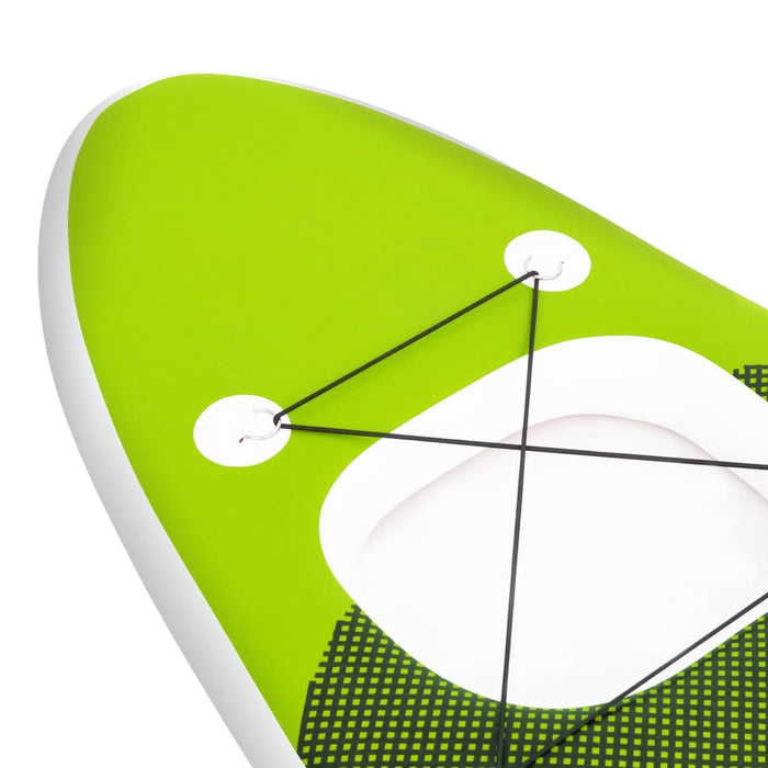 Stand Up Paddleboardset opblaasbaar 300x76x10 cm groen