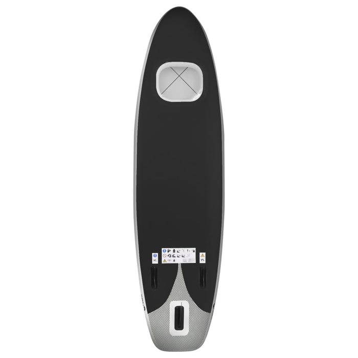 Stand Up Paddleboardset opblaasbaar 300x76x10 cm zwart