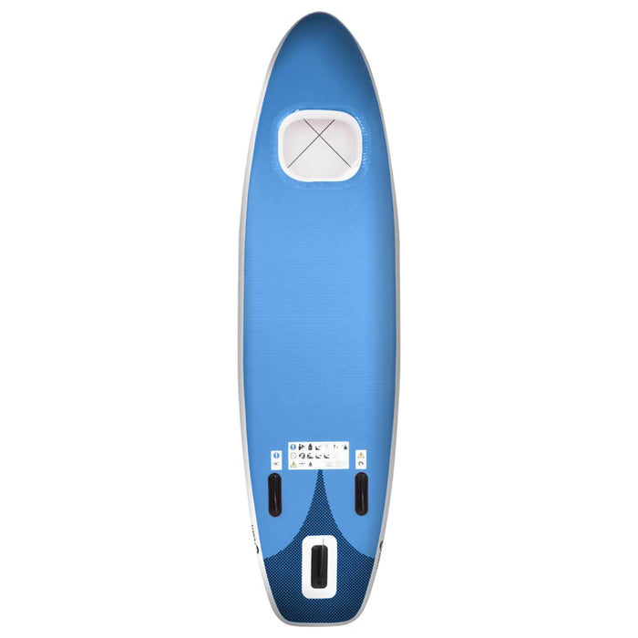 Stand Up Paddleboardset opblaasbaar 330x76x10 cm zeeblauw