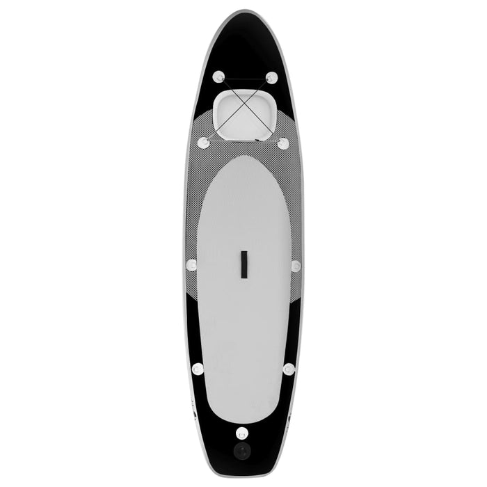 Stand Up Paddleboardset opblaasbaar 330x76x10 cm zwart